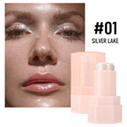 6 Colors Thin And Glittering Jelly Highlighter Brightening