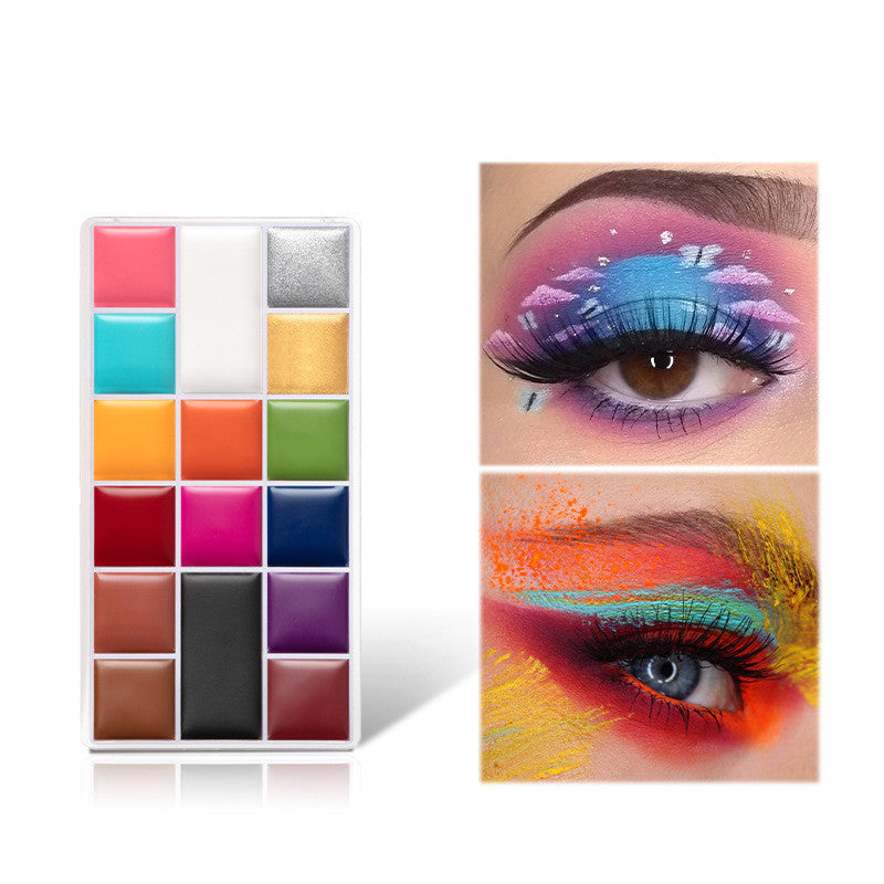 16 Colors Oil Painting Halloween Stage Makeup Watercolor