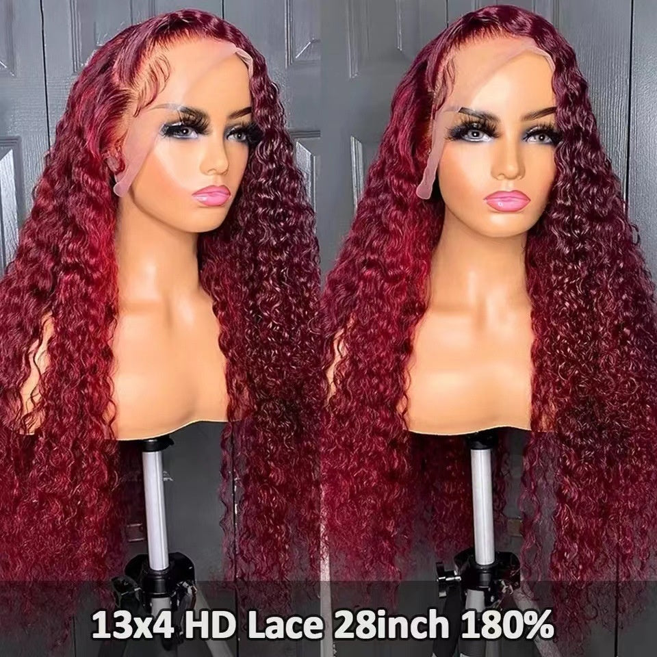 Female Solid Color Wave Roll Front Lace Wig