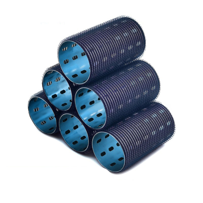 Extra-Long Aluminum Core Curling Barrels, 5x9cm Colorful Aluminum Heat-Conducting Curlers for Fluffy Bangs with USB Self-Adhesiv