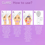 CLARO Clinically Proven Blue & Red LED Acne Treatment Light Therapy System-Fda Cleared-Rechargeable- Professional Home Acne Healing/Clearing Treatment