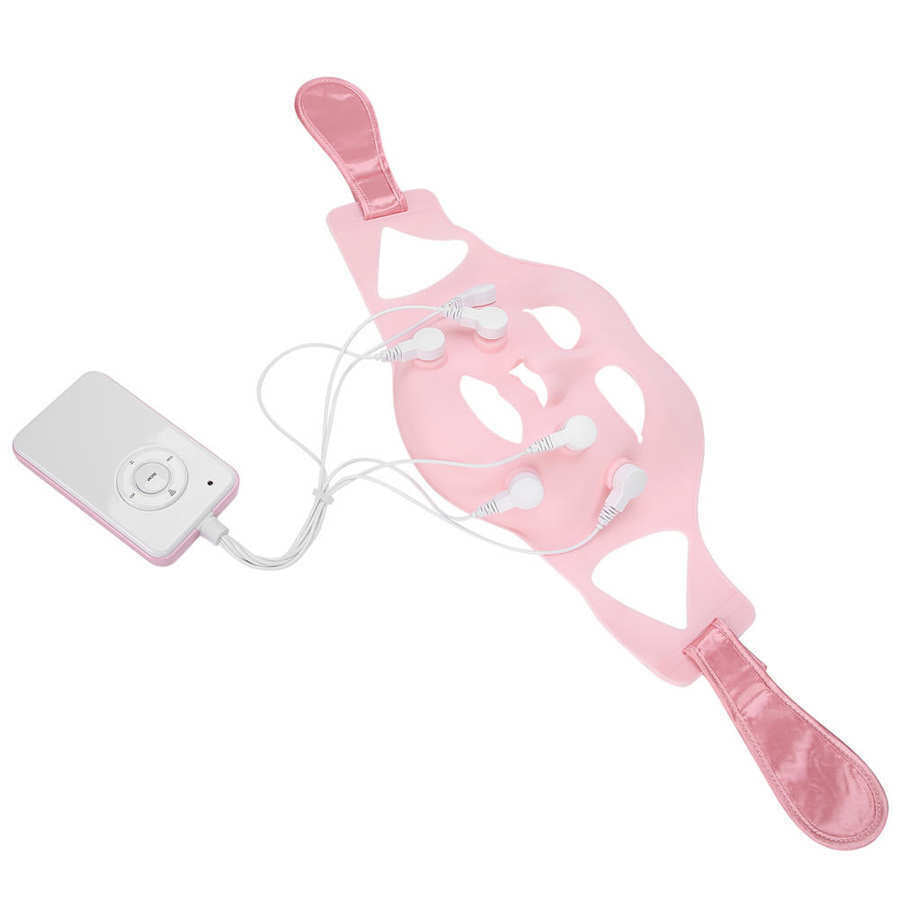 Red LED Light Photon Therapy Vibration Soft Gel Face Mask Massager anti Wrinkles