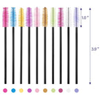 Mascara Wands 1000 Pcs Disposable Eyelash Brushes Spoolies for Eye Lashes Extension Eyebrow (10 Colors)