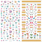 Watermark sticker decal nail sticker