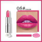 Pearlescent Color Thin And Glittering Lipstick Moisturizing