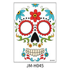 Halloween Face Tattoo Stickers Makeup Ball Funny Makeup Temporary Stickers