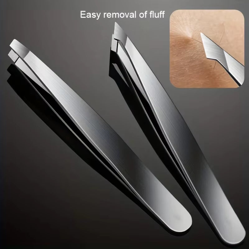 4Piece Set Professional Tweezers Set Perfect for Eyebrow Hair Removal Splinter Very Effortless and Relaxed to Remove