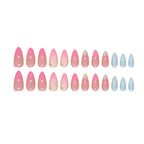 Summer Nail Stickers Removable Nail Fake Nails
