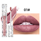 Diamond Liquid Metallic No Stain On Cup Lip Lacquer