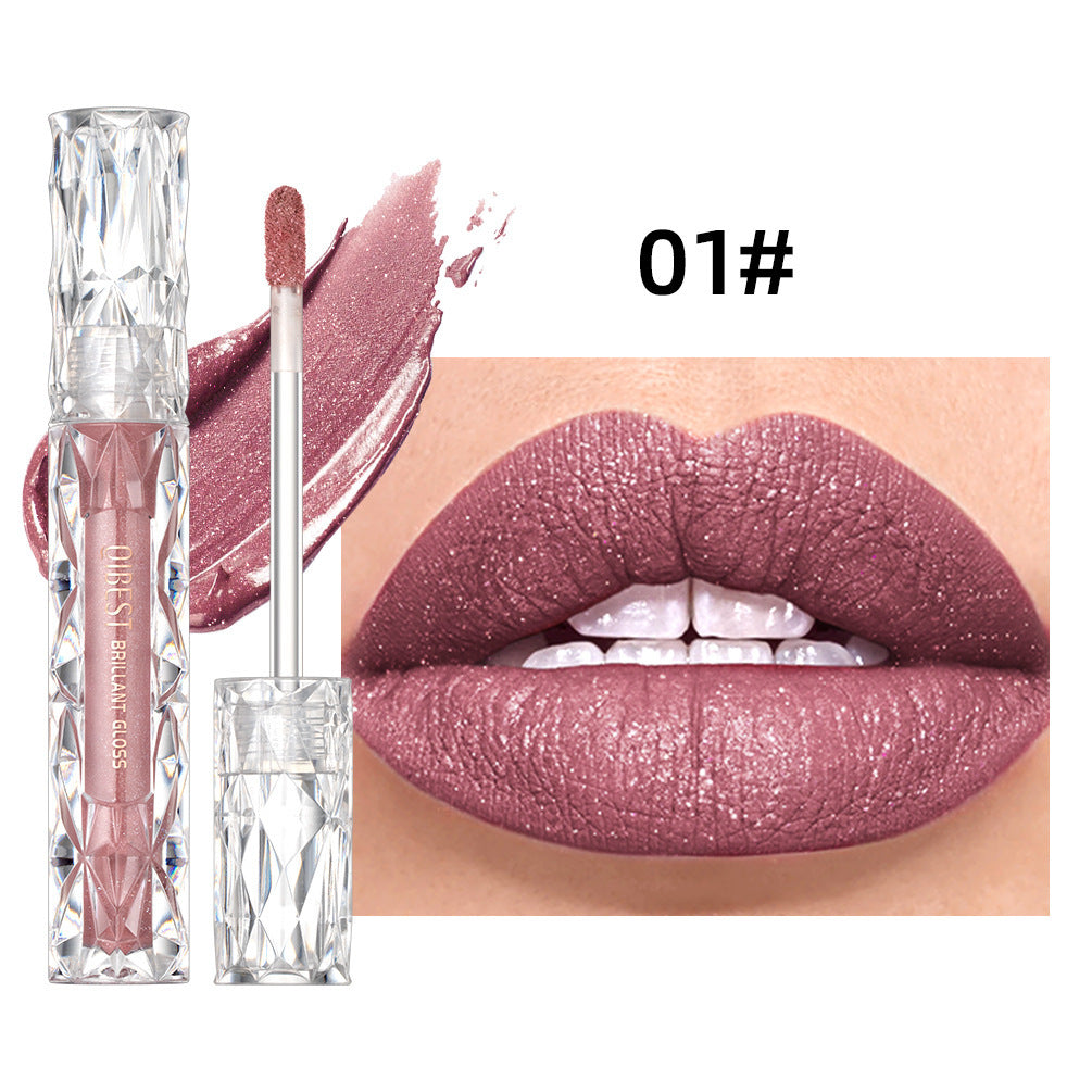 Diamond Liquid Metallic No Stain On Cup Lip Lacquer