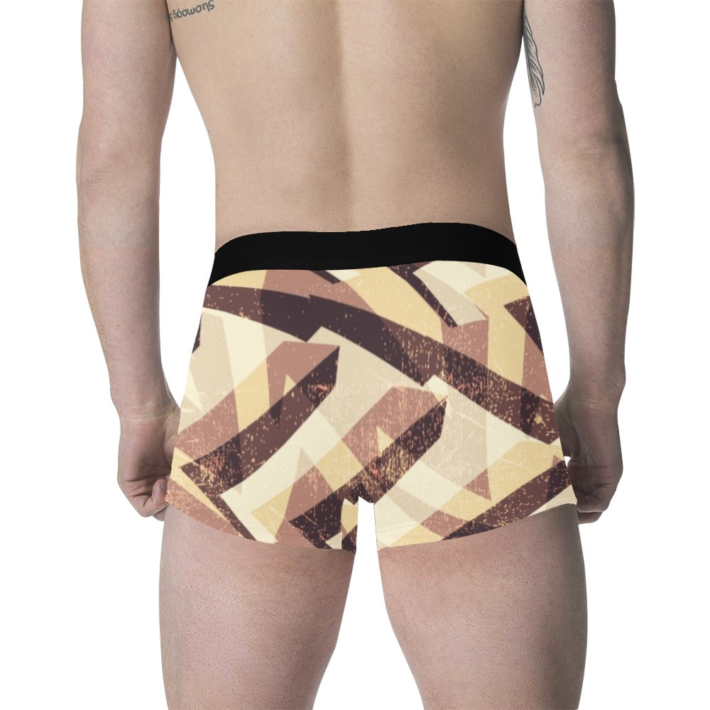 Men's All Over Print Boxer Briefs(Made In Queens USA)