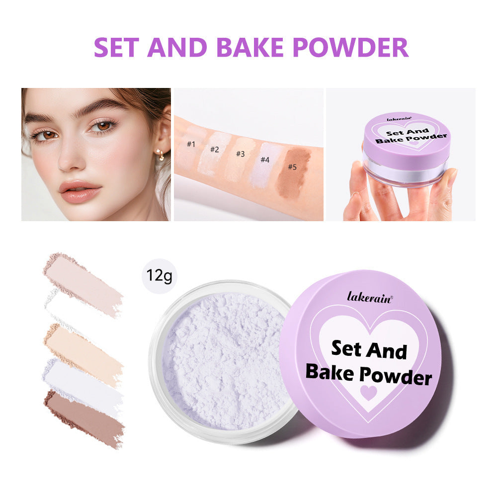 Long-lasting Concealer Waterproof And Sweatproof Smear-proof Makeup Baking Finishing Powder Face Powder