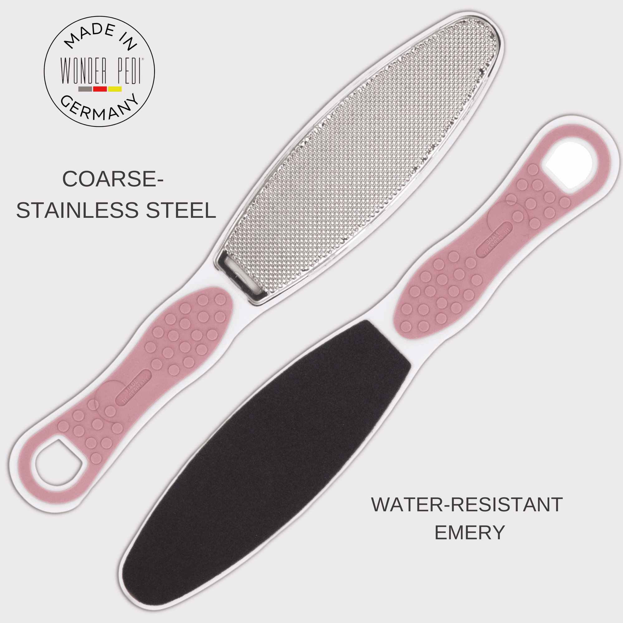 Double Sided Foot File Emery Stainless Steel - Professional Feet Callus Remover Foot Rasp