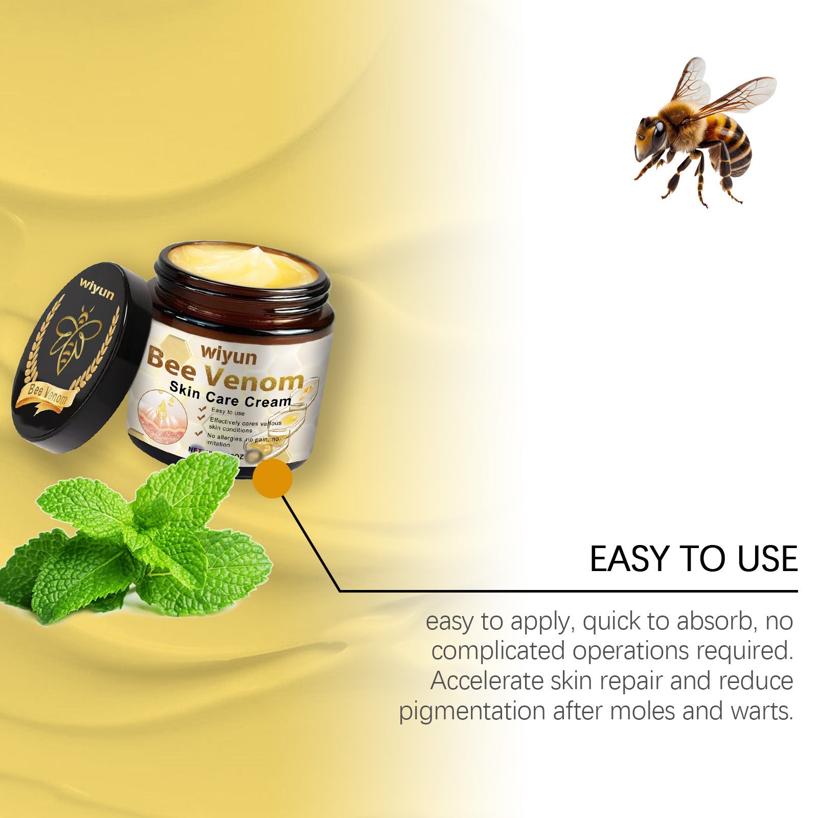 Herbal Mild Fade Skin Mole Skin Cleaning Care Cream