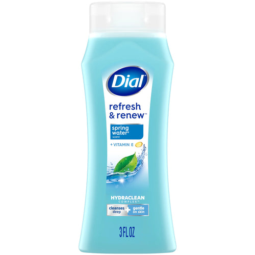 (3 Pack)  Body Wash, Refresh & Renew Spring Water, 3 Fl Oz