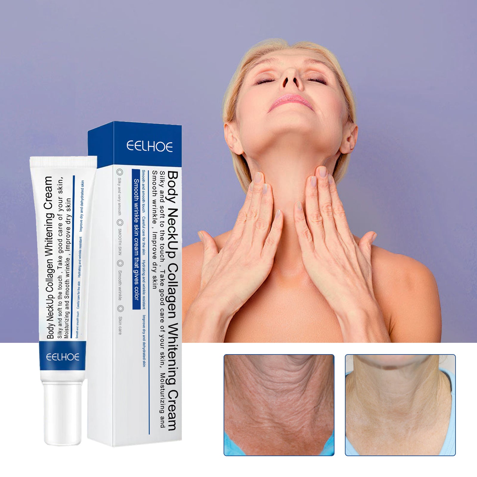 Neck Collagen Whitening Cream Reduces Neck Lines Shape Swan Neck Lift Firming Skin Hydrating Neck Cream