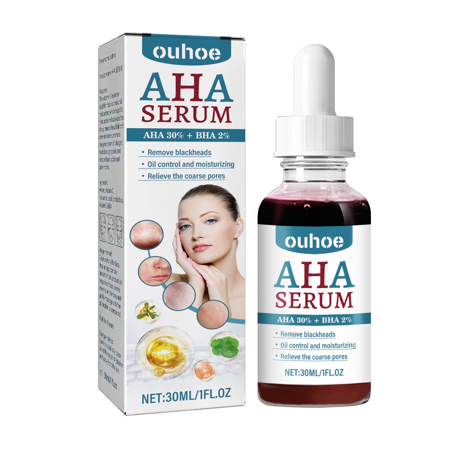 AHA Hydrolytic Extract, Smooths Fine lines, Tights Pores, Moisturizes Brightening And Repairing Skin Essence