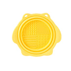 Multi-functional Silicone Makeup Brush Cleaning Folding Bowl Sponge Puff Beauty Tool Makeup Brush  Washing Scrubber Pad Soft Mat Scrubber Box
