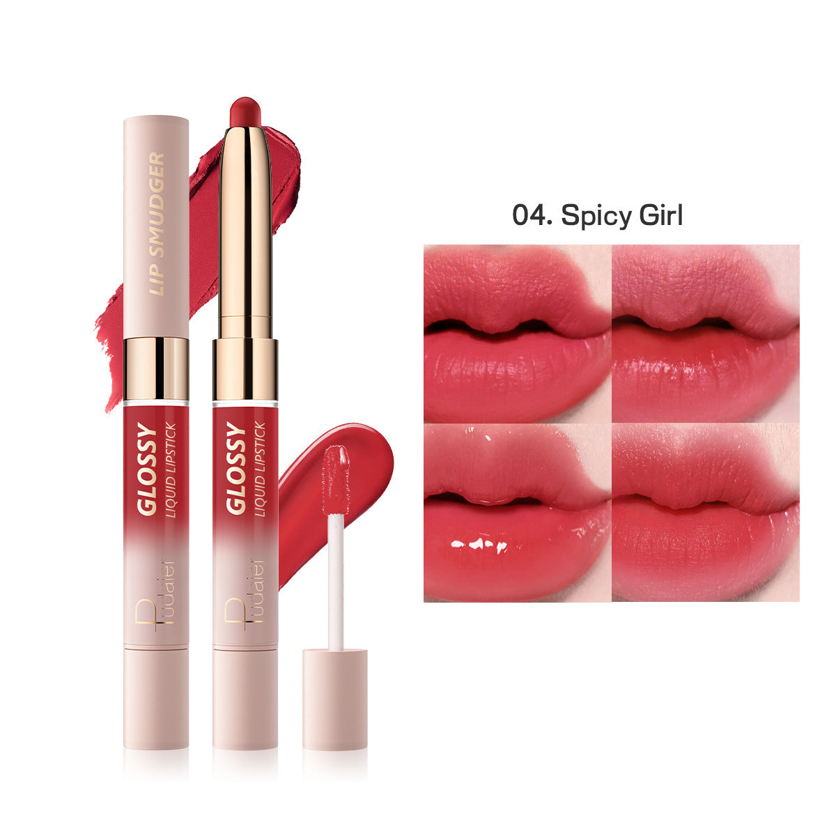 10-color Double-headed Lipstick Lip Gloss Matte Finish