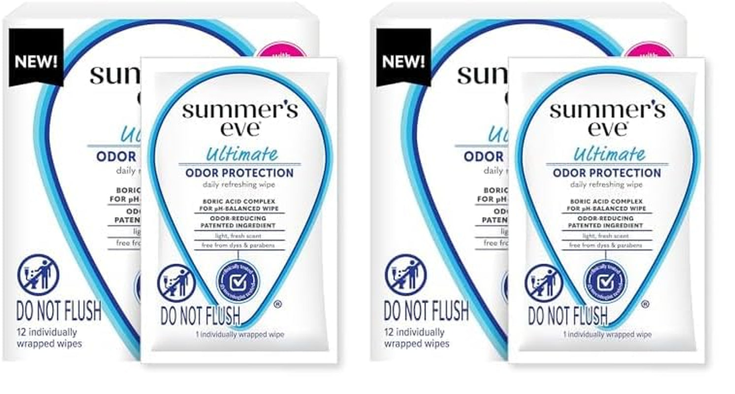 Fragrance Free Gentle Daily Feminine Wipes, Removes Odor, Ph Balanced, 16 Count