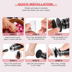 Plug-In Electric Foot Callus Remover with Adjustable Speeds - Electronic Foot File for Dead Skin, Includes 60PCS Sandpaper Disks for Smooth Heels, Effective Callus Remover for Feet at Home