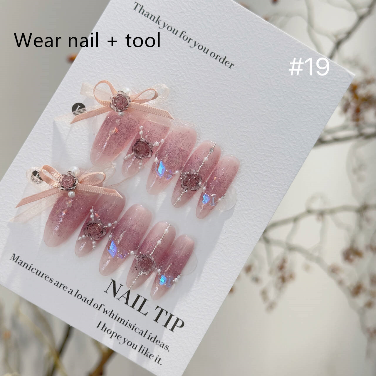 Handmade Long Pearl Mountain Ice Transparent Camellia Wear Armor