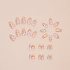 Nail Wear Nail Flower Nail Patch Short Almond