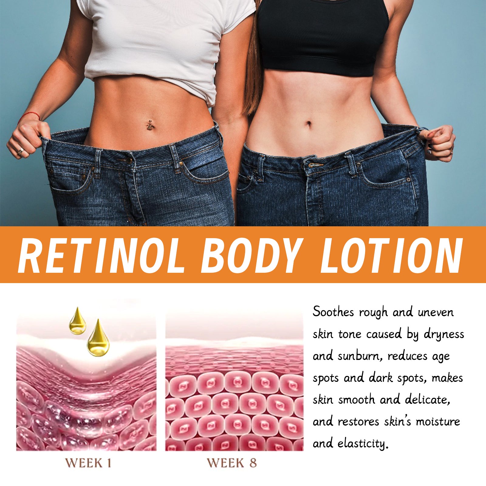 Retinol Body Bar, Massage Moisturizes Shapes Body And Tightens Body Bar