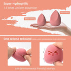 Beauty Eggs Set Seamless Smudging More Hygienic Prevents Bacteria Buildup Create A Flawless Makeup Look Beauty Egg Case 4pcs