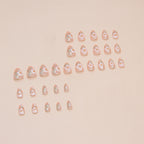 Nail Wear Nail Flower Nail Patch Short Almond