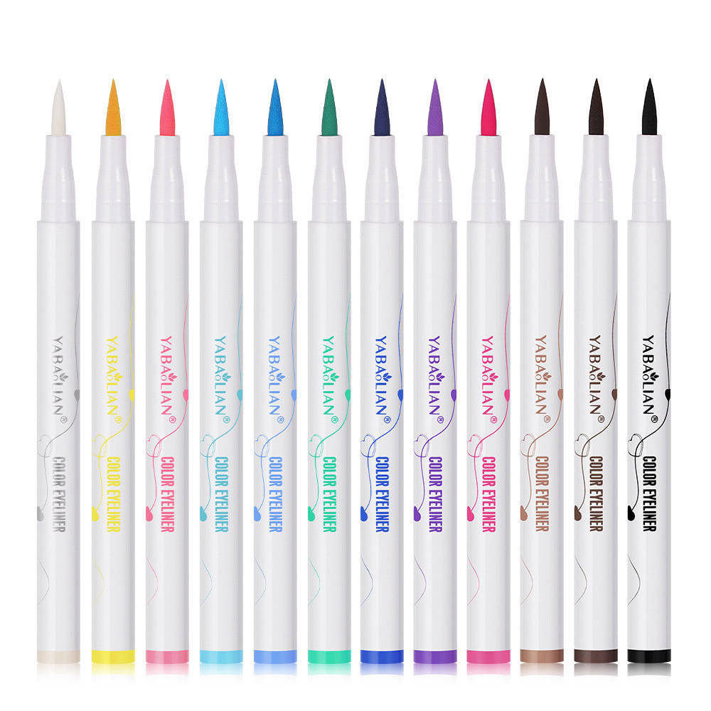 Color Eyeliner Not Easy To Smudge Waterproof Thin Heel