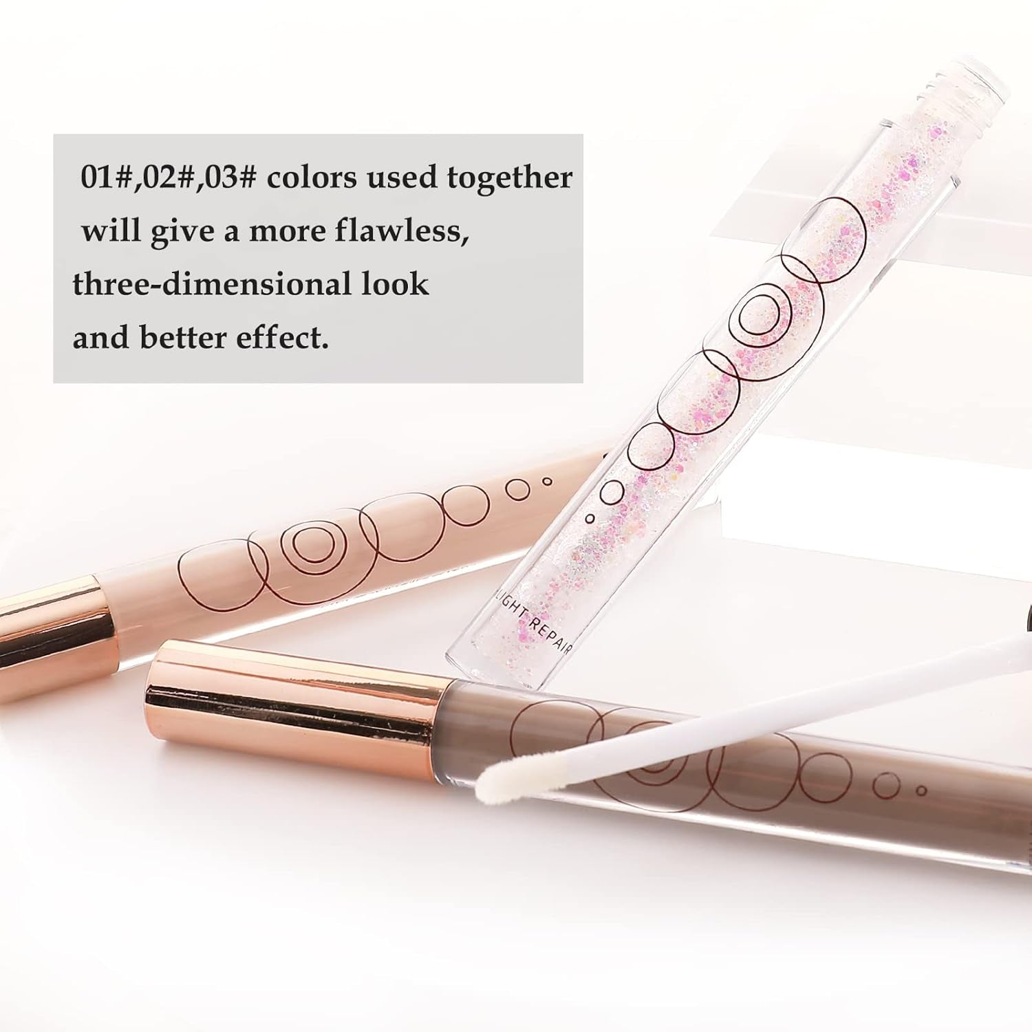 Cream Contour Stick Liquid Bronzer and Highlighter Face Makeup, Highlighting&Contouring Pen Creamy Concealer Highlight Stick, Easy to Create a Natural Matte Finishing, Available in 3 Types