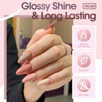 Gel Nail Polish Kit, 16 Colors Gel Polish Nudes Pink Red Brown Soak off Nail Gel Polish Set with Top and Base Coat, UV Nail Gel DIY Salon Nail Art Valentine Gift for Women