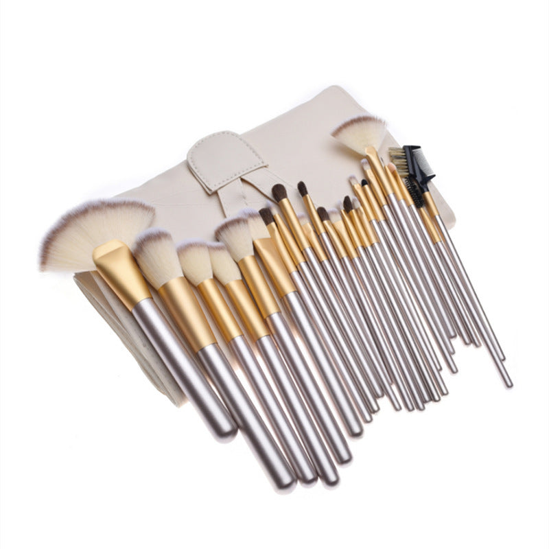 Beige Champagne Makeup Brush Suit