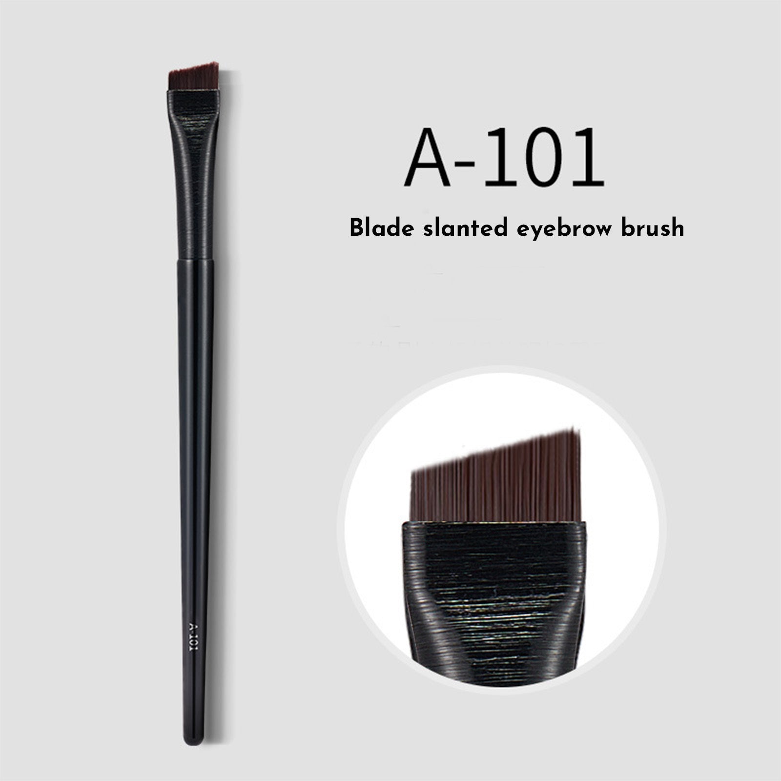 Eyebrow Eyeliner Brush Portable Small Angle Eyebrow Brush Makeup Tool Brushes Makeup Professional  Eyeliner Eyebrow Contour Makeup Brush Super Soft Fiber Comfortable Grip Soft And Natural Makeup Appli