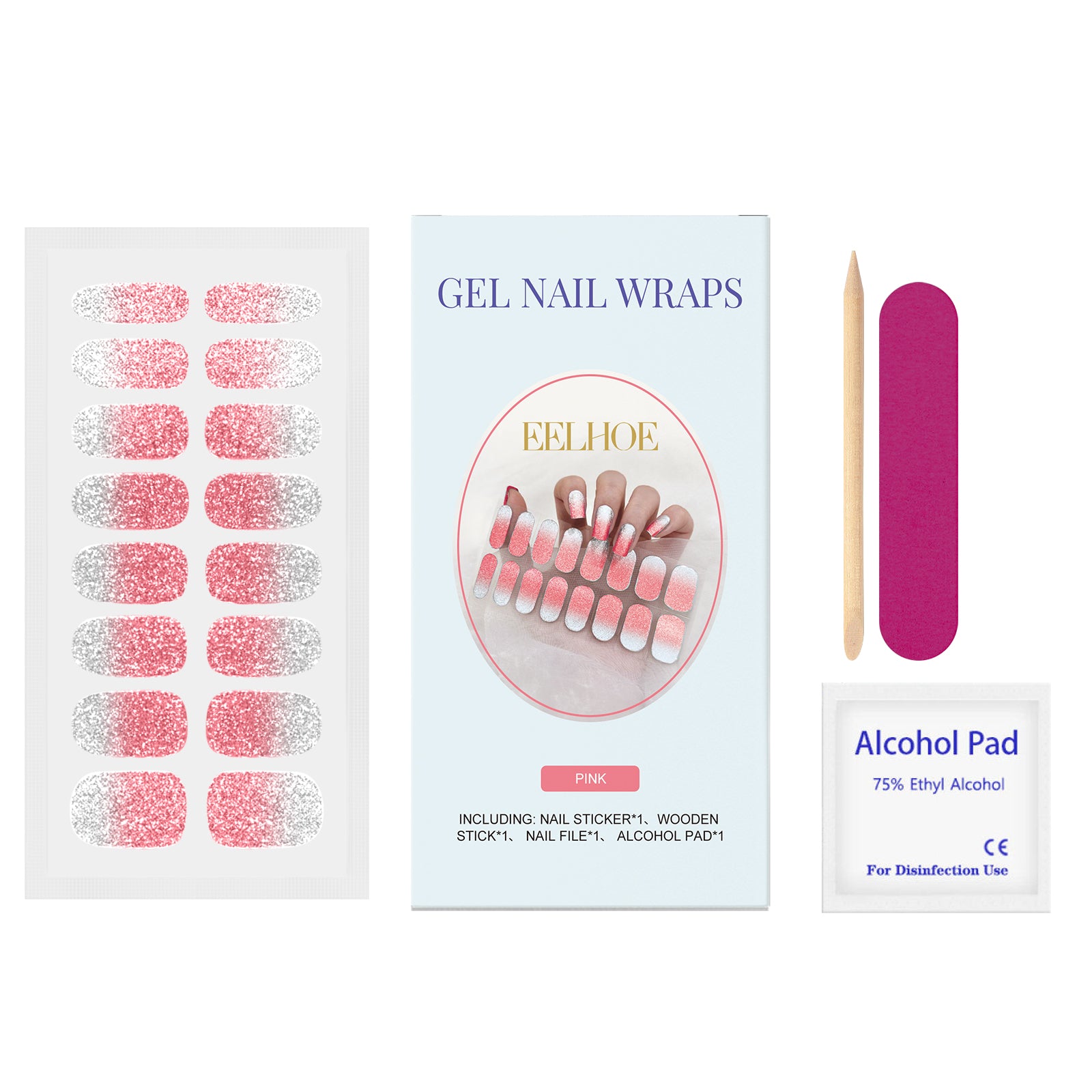 Soft Gel Nail Sticker Set Nail Paper Mini Fresh Shimmer Minimalist Soft Nail Sticker