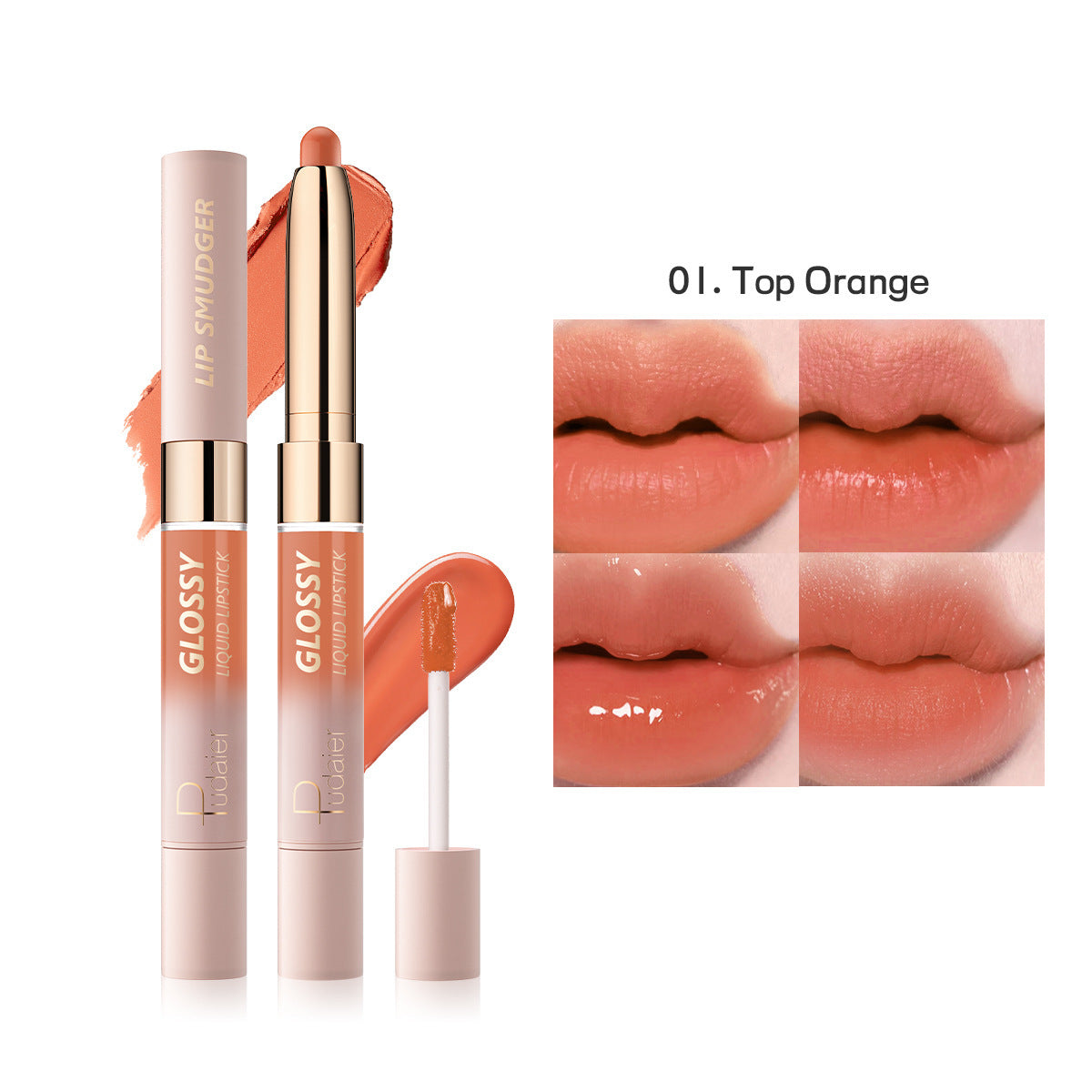 10-color Double-headed Lipstick Lip Gloss Matte Finish