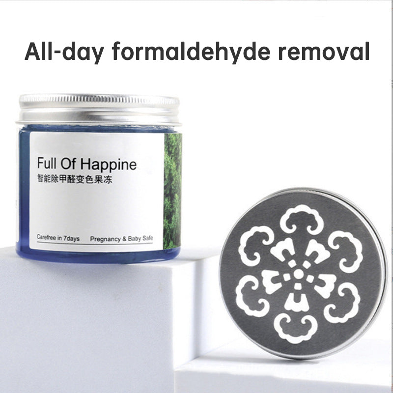 Remove formaldehyde color changing jelly gel deodorize remove formaldehyde air purifier magic box solid air freshener for new house