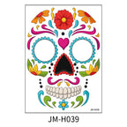 Halloween Face Tattoo Stickers Makeup Ball Funny Makeup Temporary Stickers