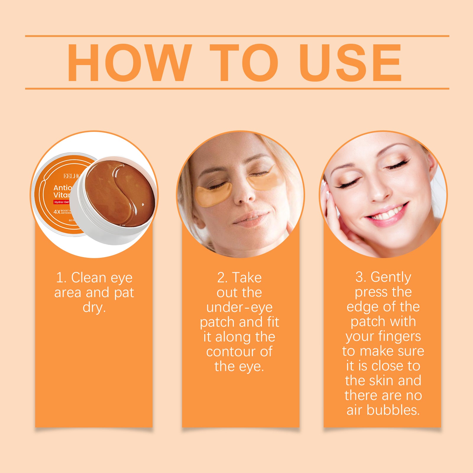 Vitamin C Under Eye Patch Bag Care Cool And Moisturize The Skin Around The Eyes Eye Mask Patch