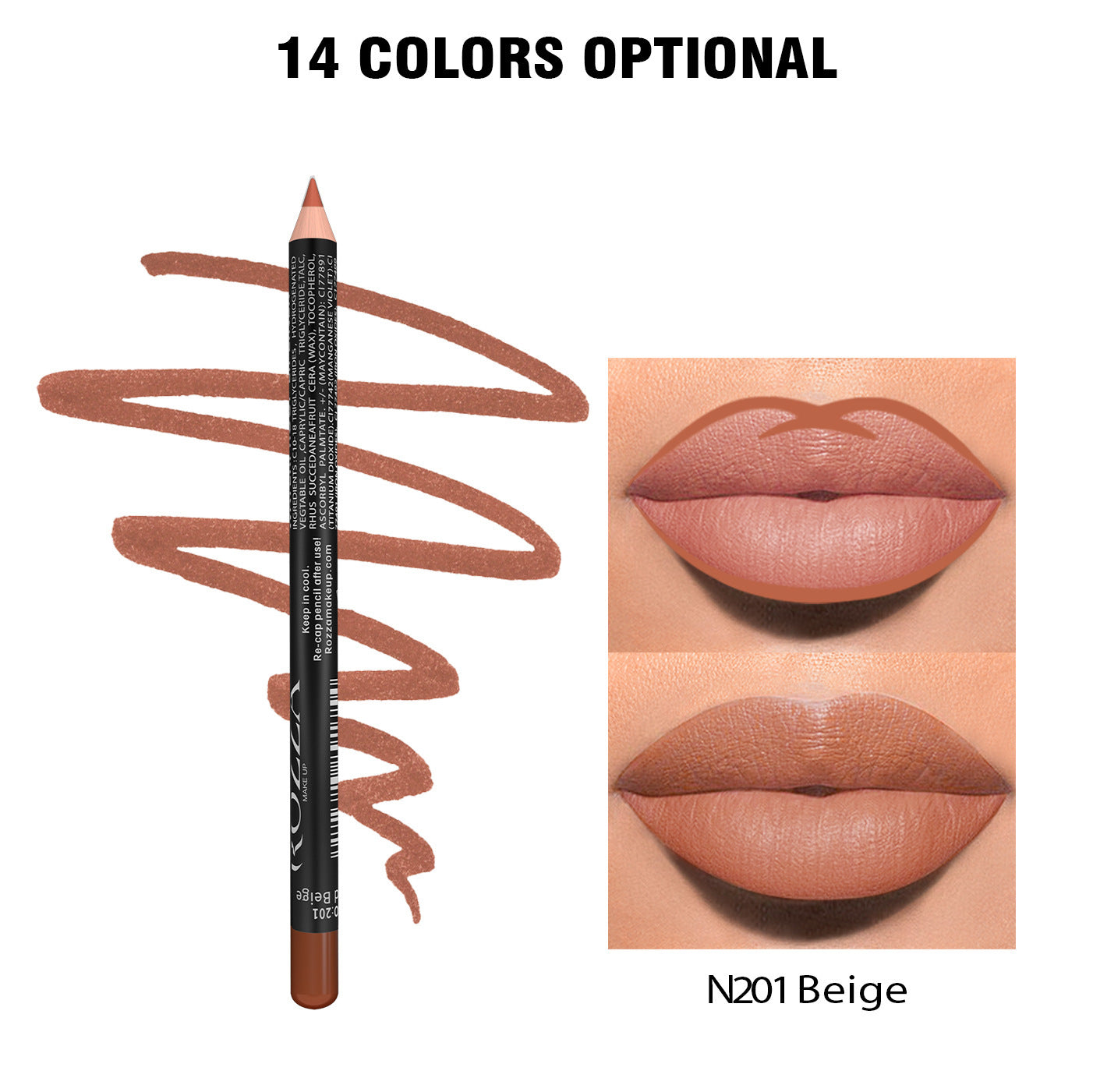 No Stain On Cup No Fear Of Water 24 Hours Matte Rich Lip Wood Lip Liner