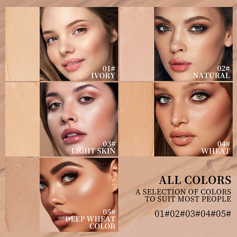 Smear-proof Makeup Liquid Foundation Double-headed Rotating Concealer Lasting