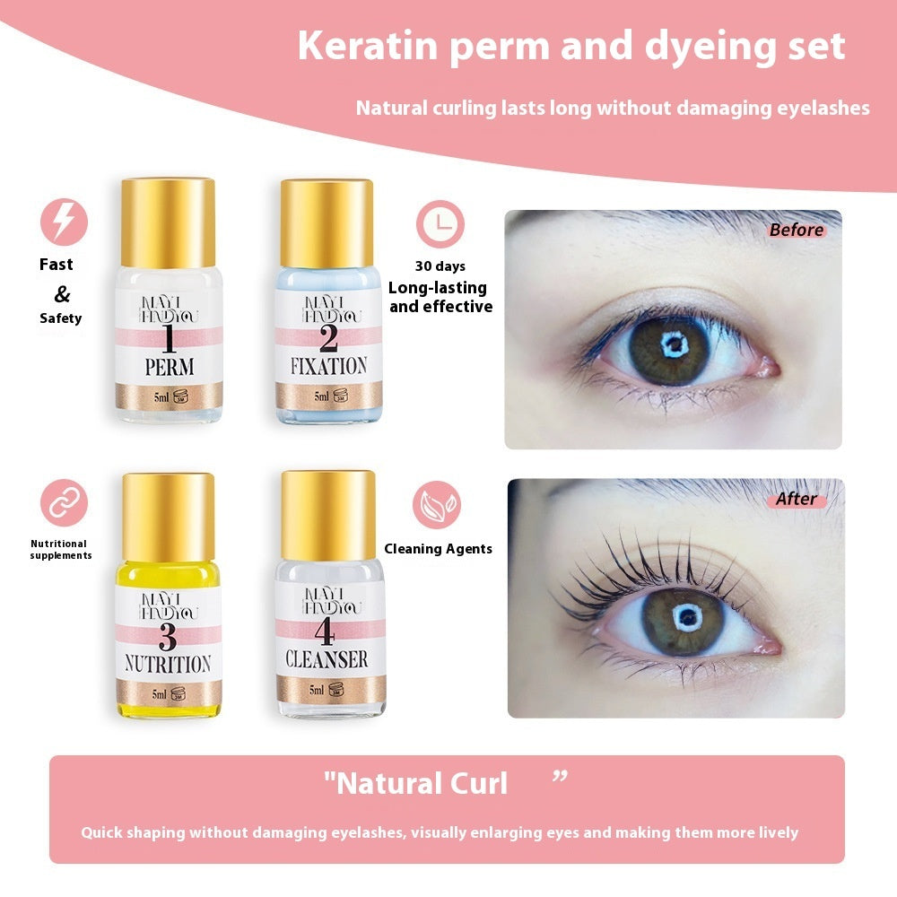 Eyebrow Dye And Eyelash Perm Suit Long-lasting Shaping Two-in-one