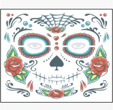 Tattoo Stickers Halloween Face Stickers Waterproof Environmental Protection Stage Props Art Makeup