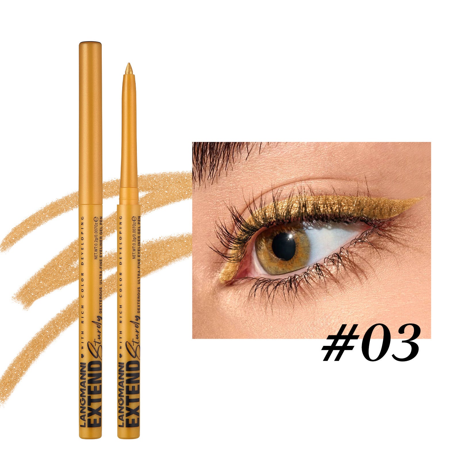 Colorful Gel Glitter Eyeliner Pencils Waterproof & Smudgeproof For Party, Halloween, Cosplay Makeup 12 Vibrant Shades