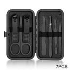 7-18Pcs Manicure Tool Set Stainless Steel Cuticle Nipper Cutter Kit Professional Nail Clippers Pedicure Nail Art Grooming Tools