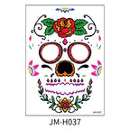Halloween Face Tattoo Stickers Makeup Ball Funny Makeup Temporary Stickers