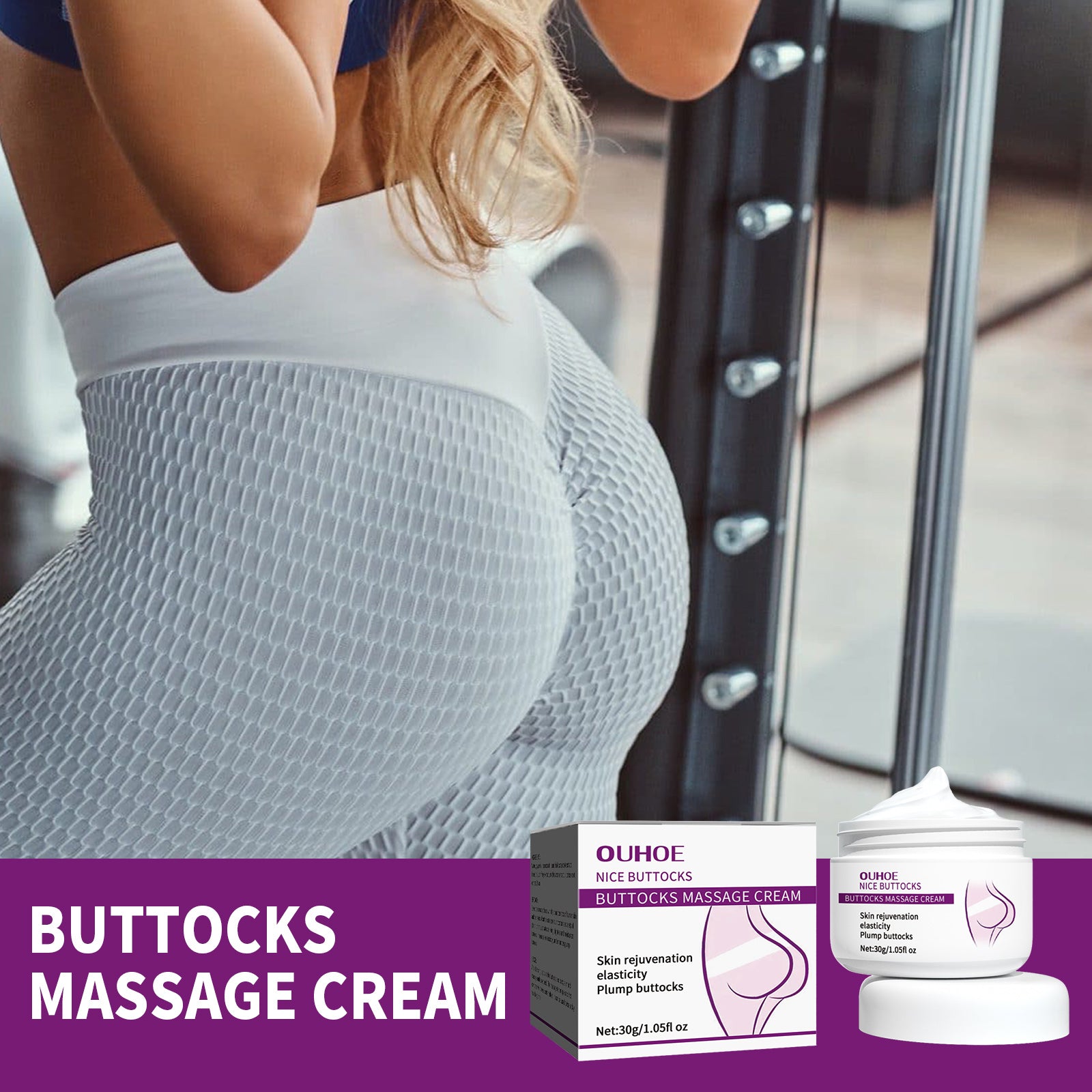 Buttocks Massage Cream, Butt Massage Treatment Firming And Toning Up Buttocks And Slimming Up Hips Cream