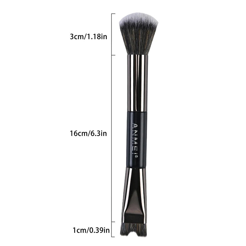 Nose Contour U-Shaped Makeup Brush For Sculpting And Defining Double Head Foundation Highlighter Brush Nose Shadow Brush