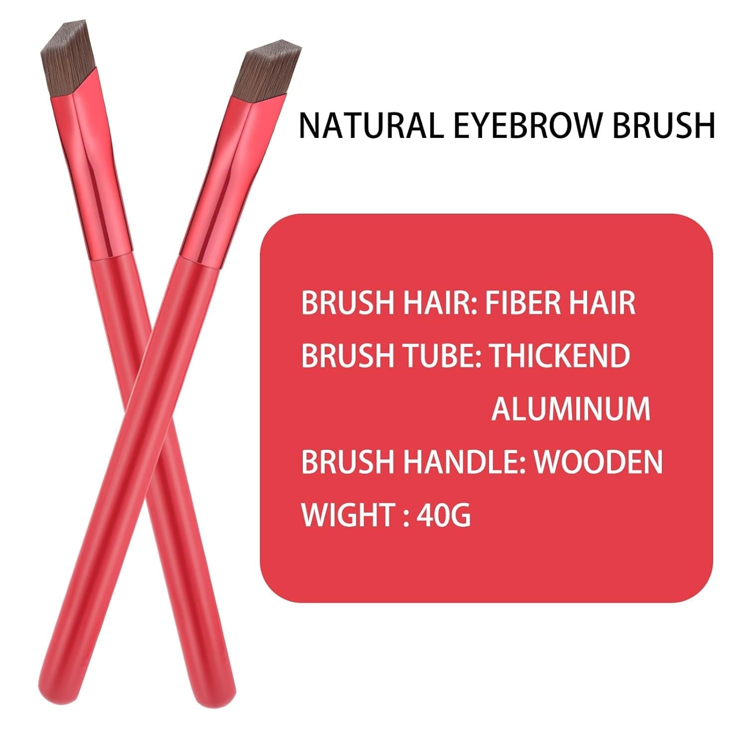 Multi-function Eyebrow Stamp Brush - Square Angled Design For Filling Brows, Concealer & Hairline Makeup. Professional Wild Brow Tool With Precision Edge For Flawless Eyebrow Shaping & Face Contouring